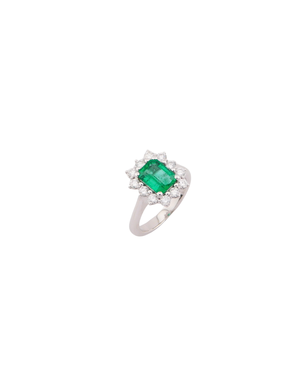 Anello Smeraldo Ottagonale