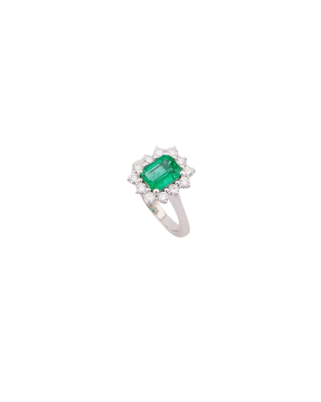 Anello Smeraldo Ottagonale