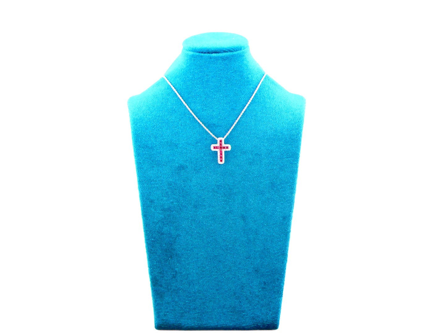 Collana Croce Rubini