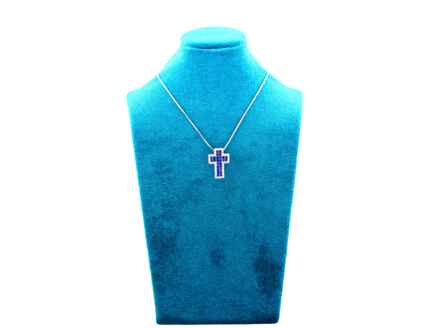 Collana Croce Zaffiri