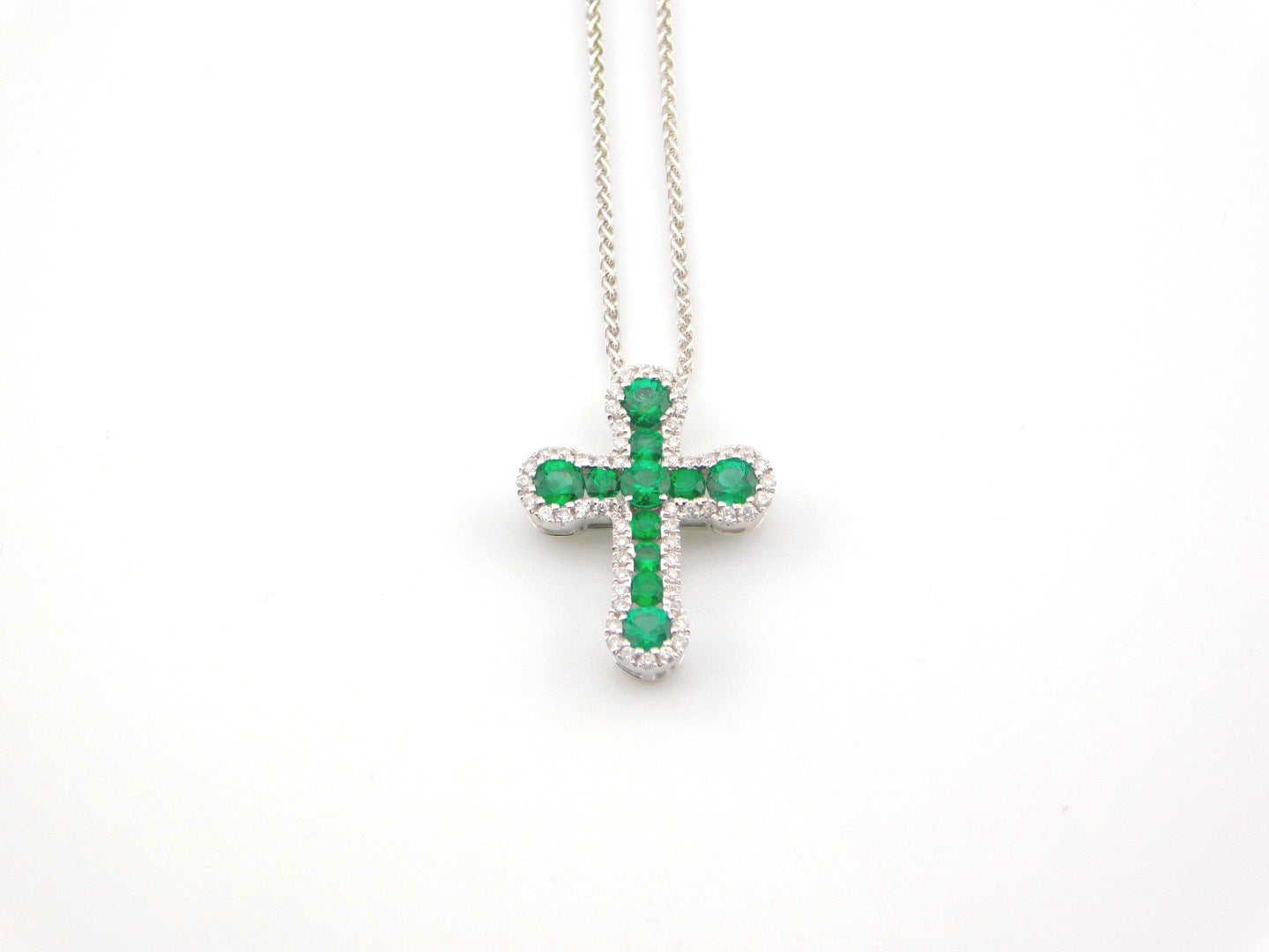 Collana Croce Smeraldi