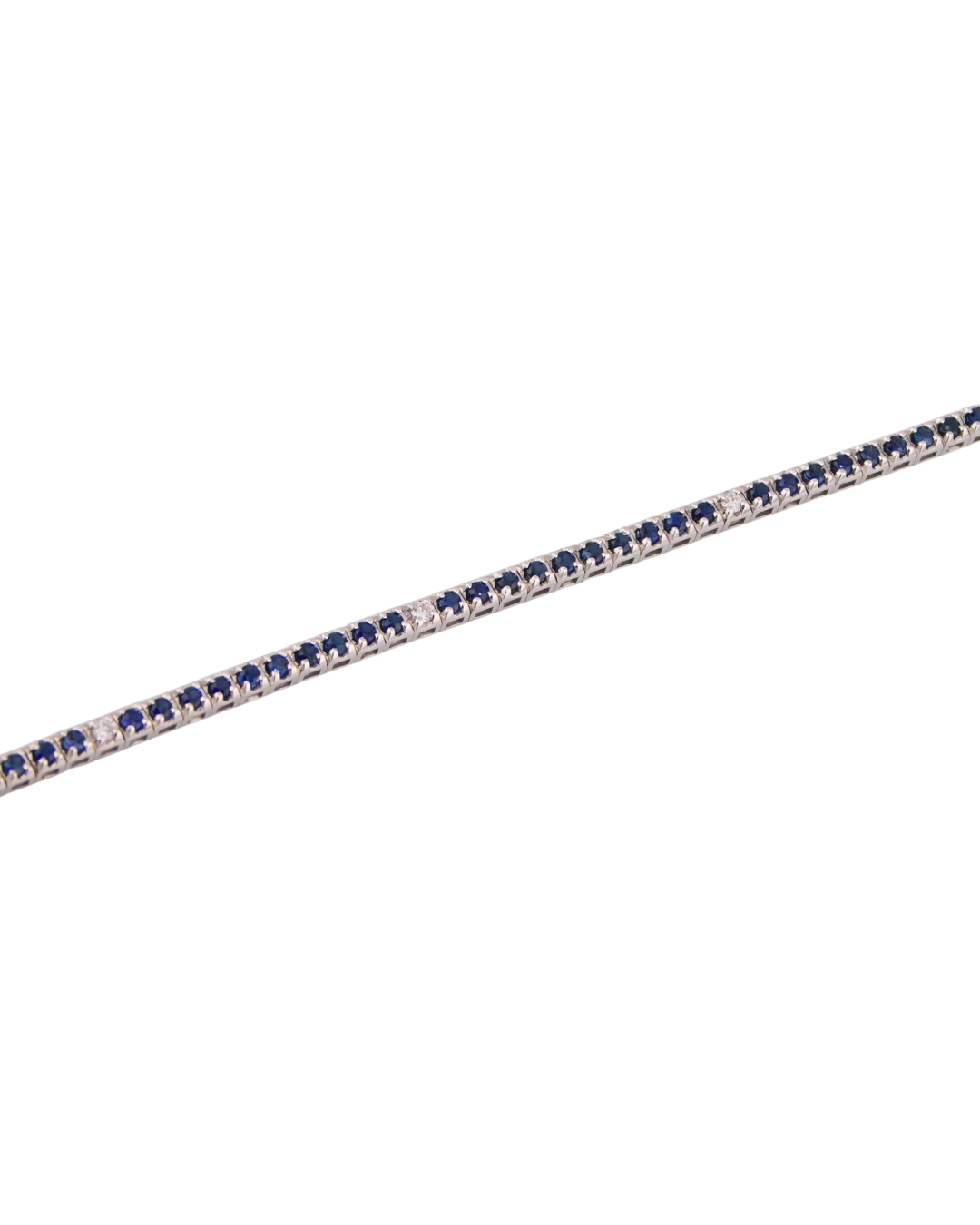 Bracciale Tennis Zaffiri Blu e Diamanti