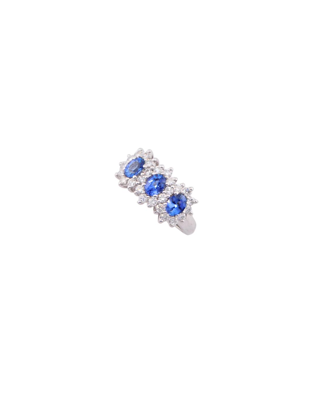 Anello Trilogy Zaffiri Blu