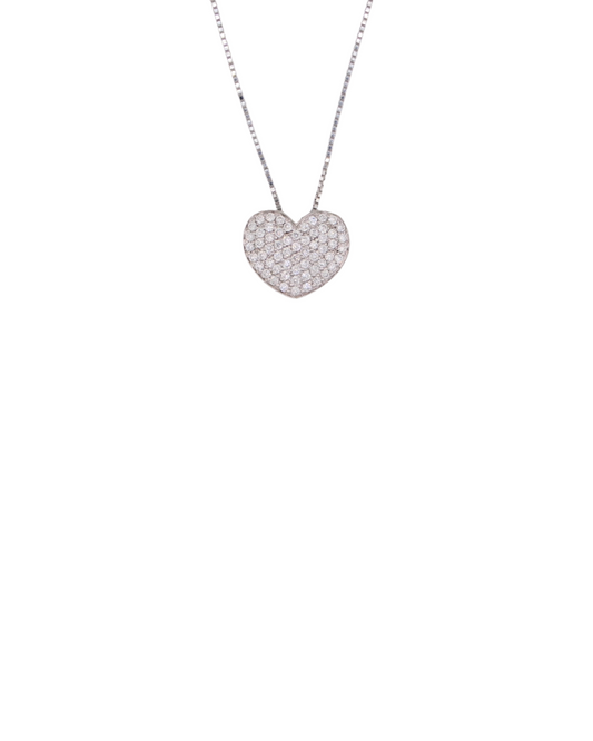 Collana Cuore pavè M
