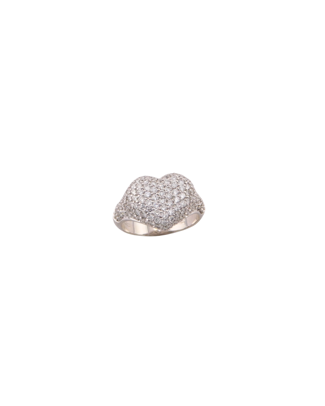 Anello Cuore Chevalier Bianco