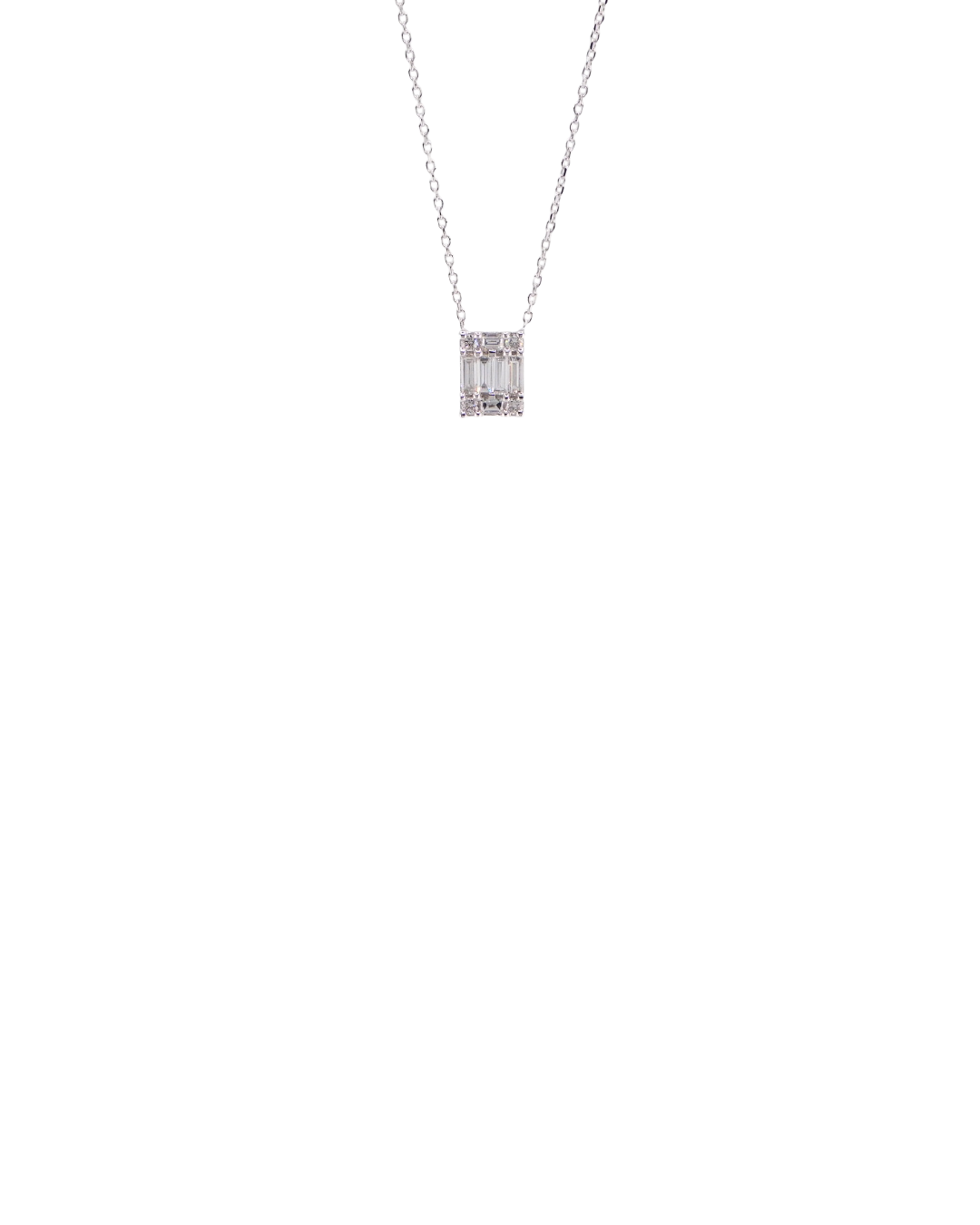 Collana Rettangolo Baguette