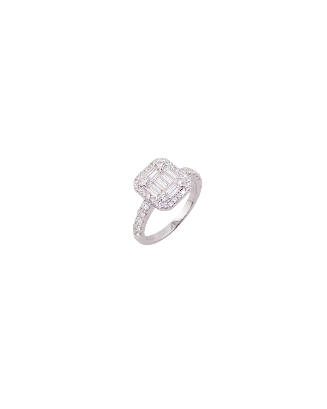 Anello Ottagonale Baguette XL