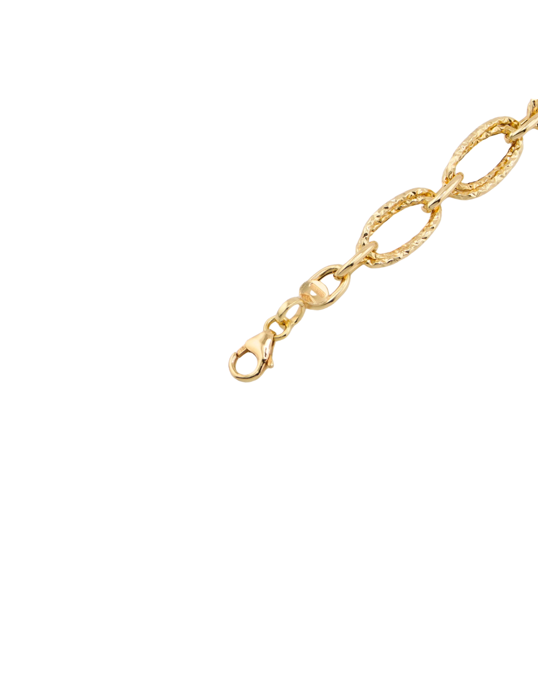 Bracciale Maglia Ovale Bicolore