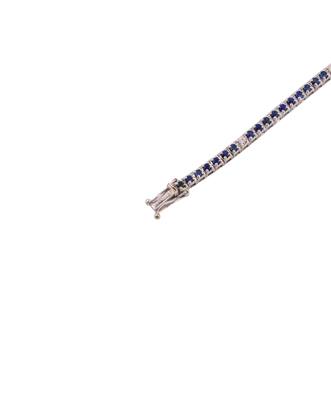 Bracciale Tennis Zaffiri Blu e Diamanti