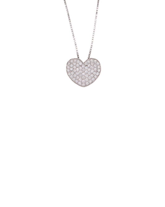 Collana Cuore pavè L