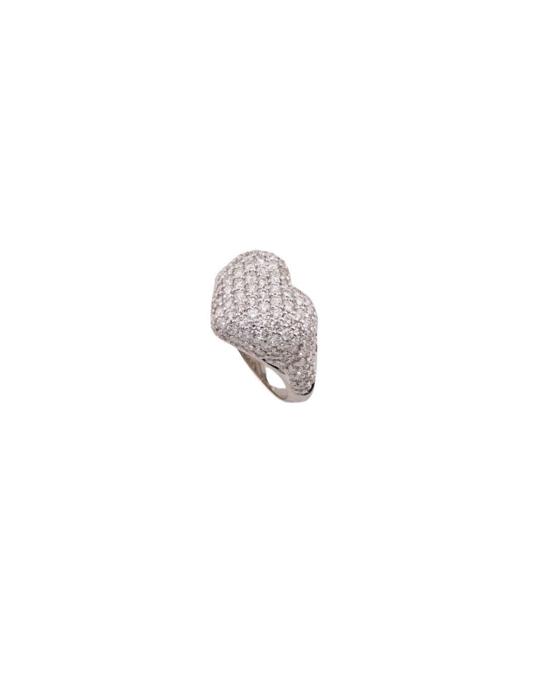 Anello Cuore Chevalier Bianco
