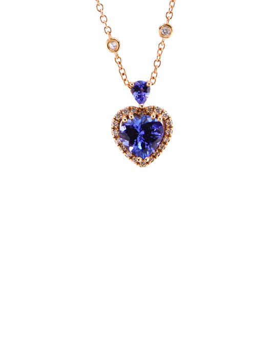 Collana Cuore Tanzanite