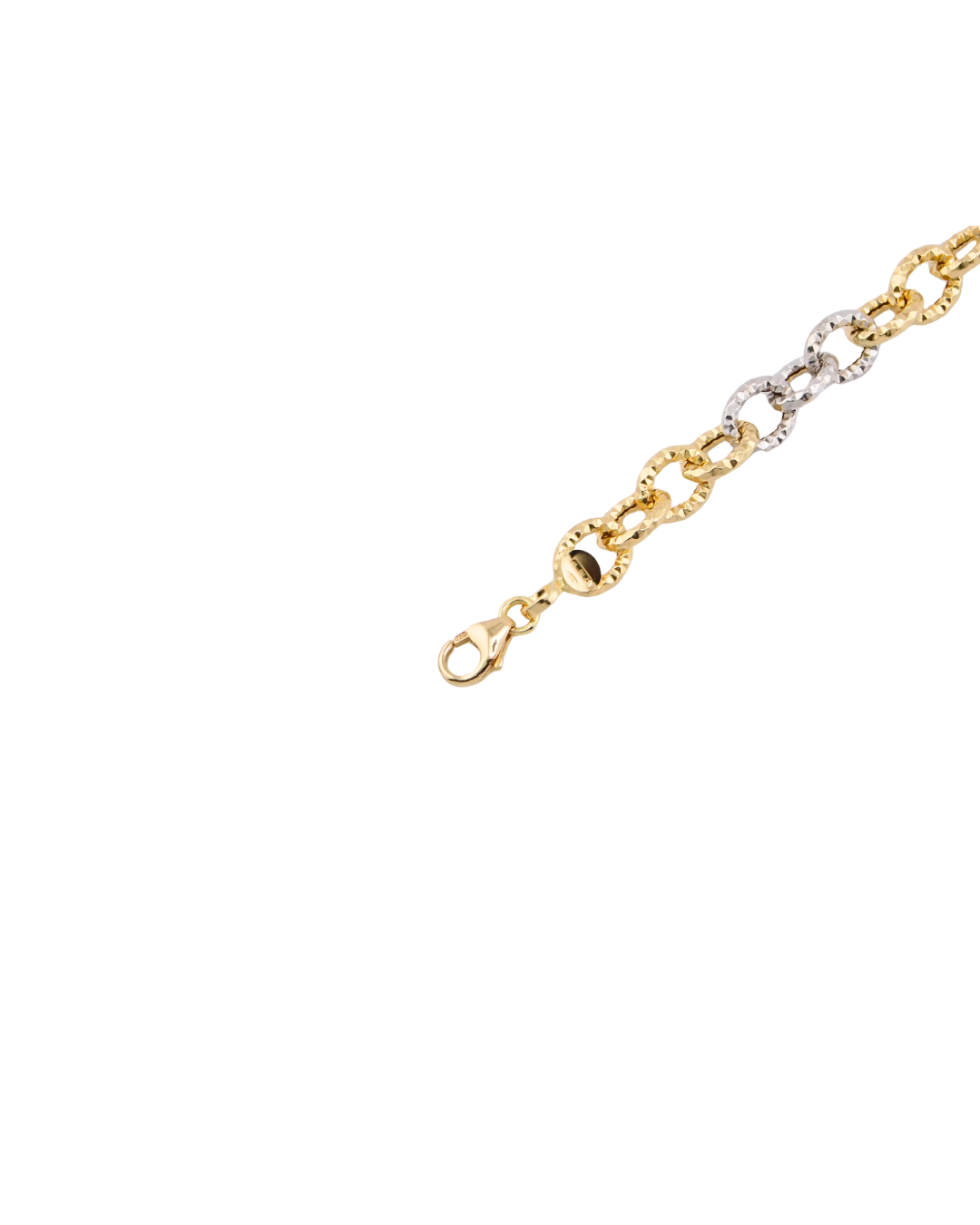 Bracciale Maglia Tonda Bicolore