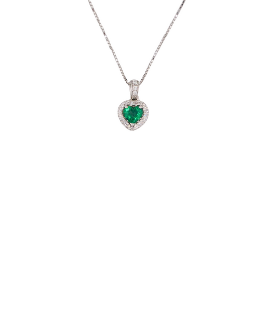 Collana Cuore Smeraldo