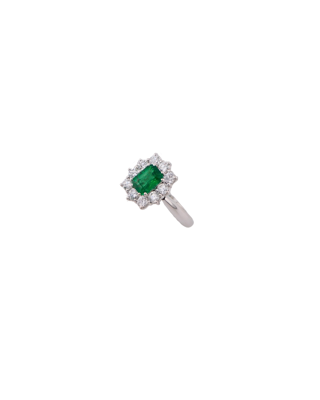 Anello Smeraldo Ottagonale M