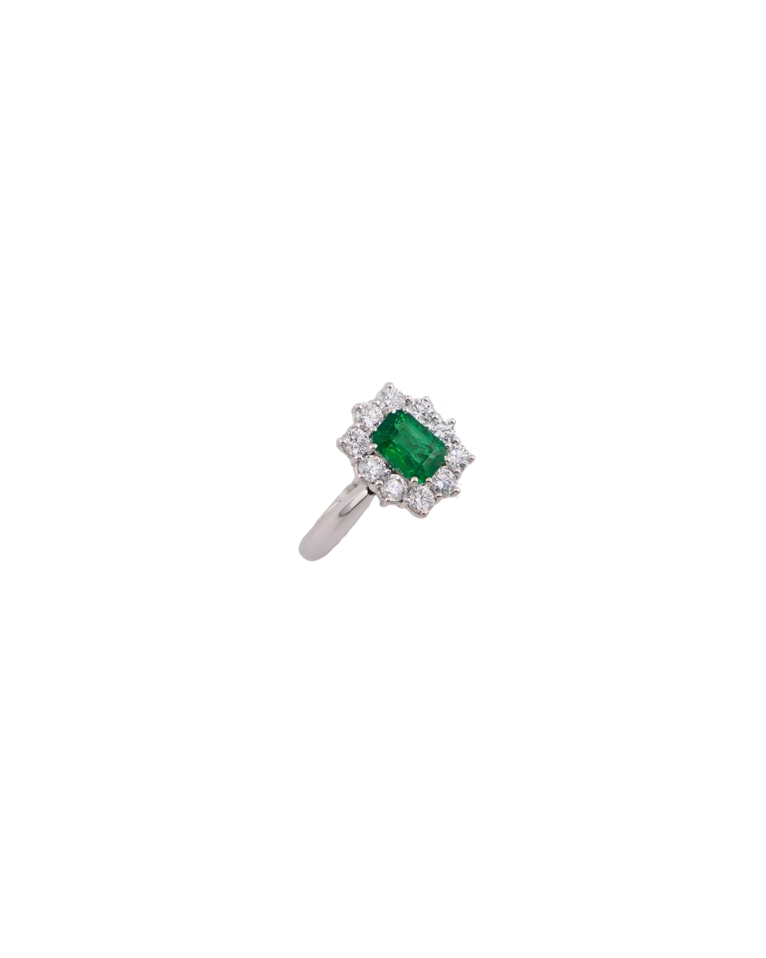 Anello Smeraldo Ottagonale M