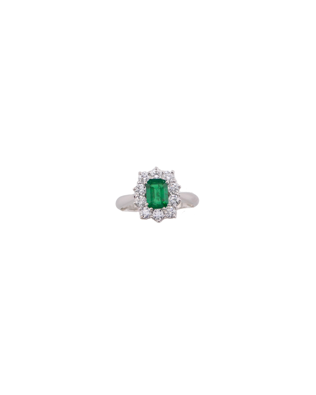Anello Smeraldo Ottagonale M