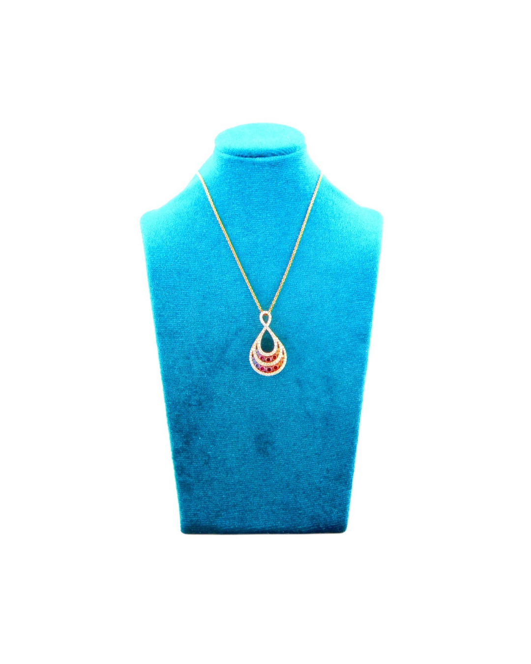 Collana Doppia Goccia Multicolor