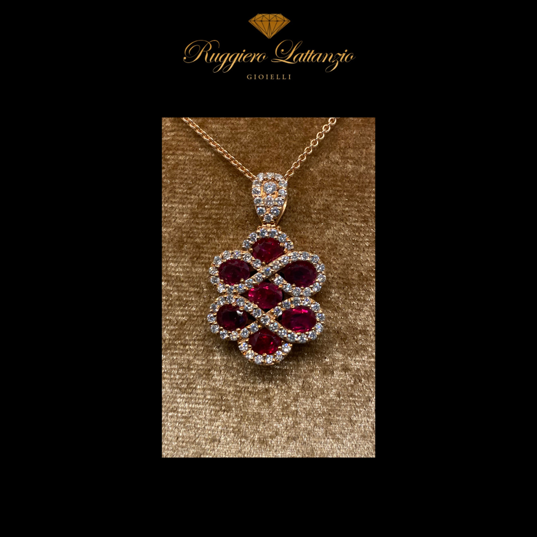 Pendant 7 rubies